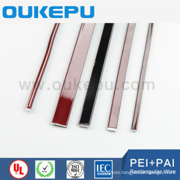 Heat shock no cracks EI/AIW 200C aluminum Enameled flat wire